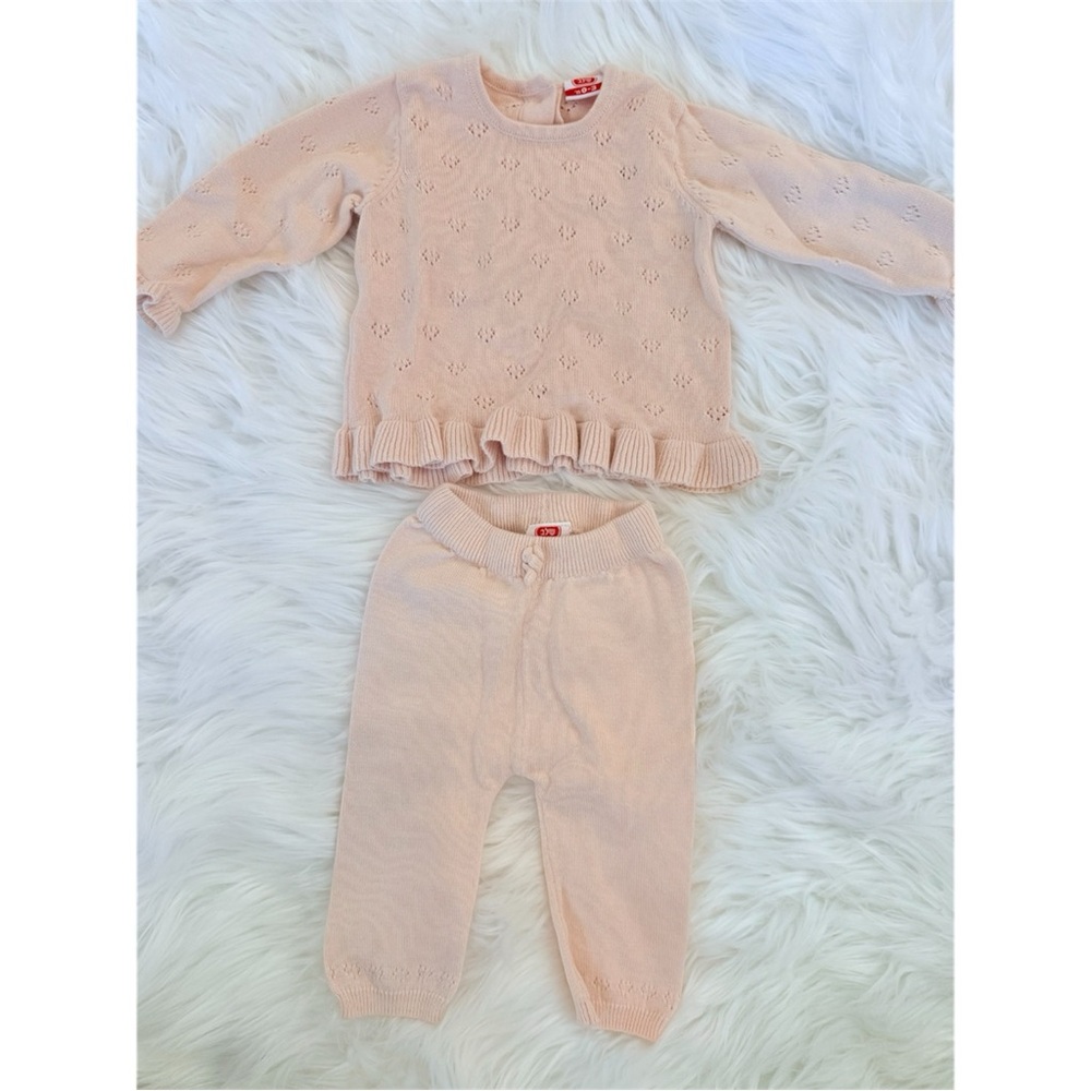 Shilav Dusty Pink Knit Baby Outfit 0-3 months